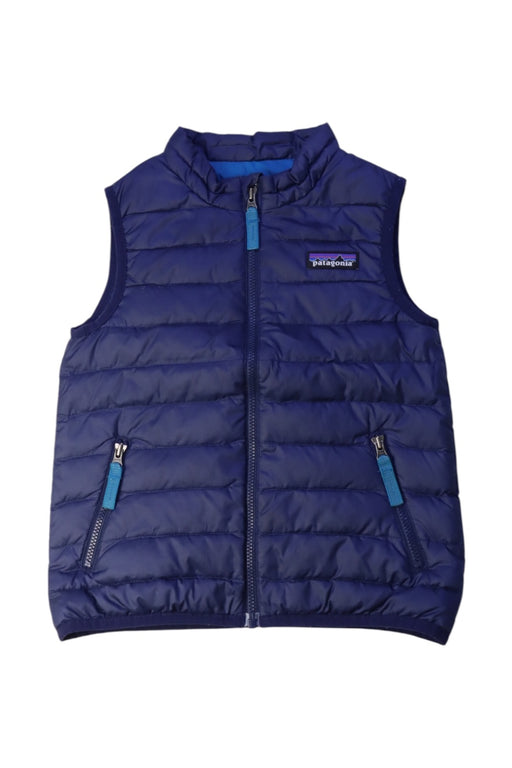 A Blue Outerwear Vests from Patagonia in size 3T for neutral. (Front View)