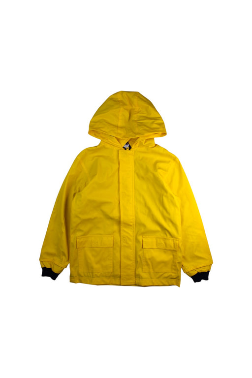 A Yellow Rain Jackets from Petit Bateau in size 8Y for neutral. (Front View)