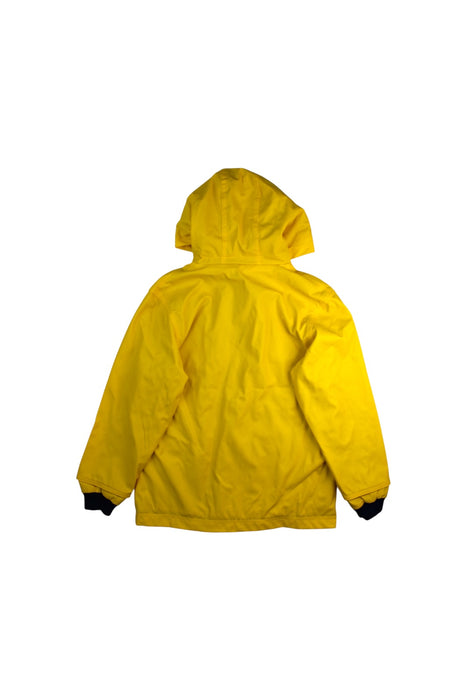 A Yellow Rain Jackets from Petit Bateau in size 8Y for neutral. (Back View)