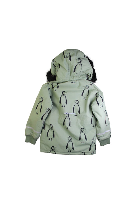 A Green Puffer/Quilted Coats & Outerwear from Mini Rodini in size 5T for neutral. (Back View)