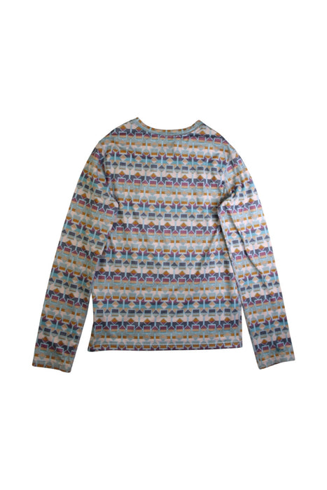 A Multicolour Base Layers from Patagonia in size 10Y for neutral. (Back View)