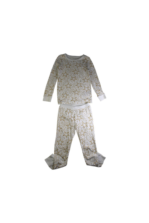 A White Pyjama Sets from Crewcuts in size 6T for girl. (Front View)