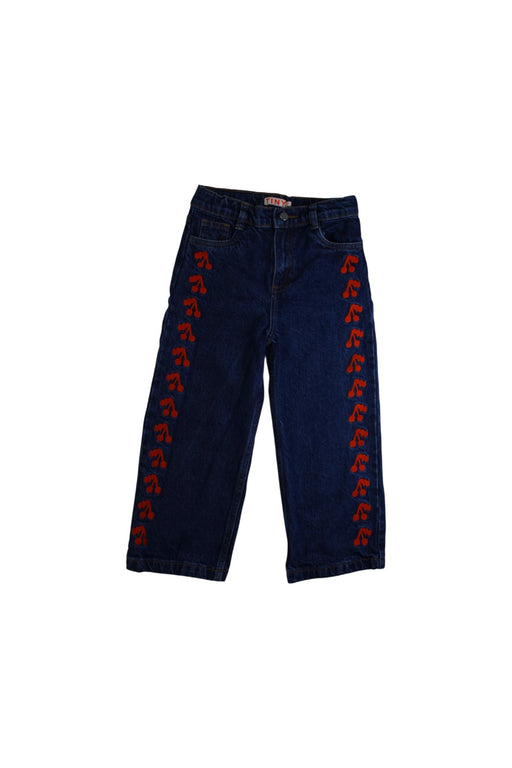 A Blue Jeans from Tinycottons in size 6T for girl. (Front View)