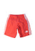 A Red Shorts from Adidas in size 2T for boy. (Front View)