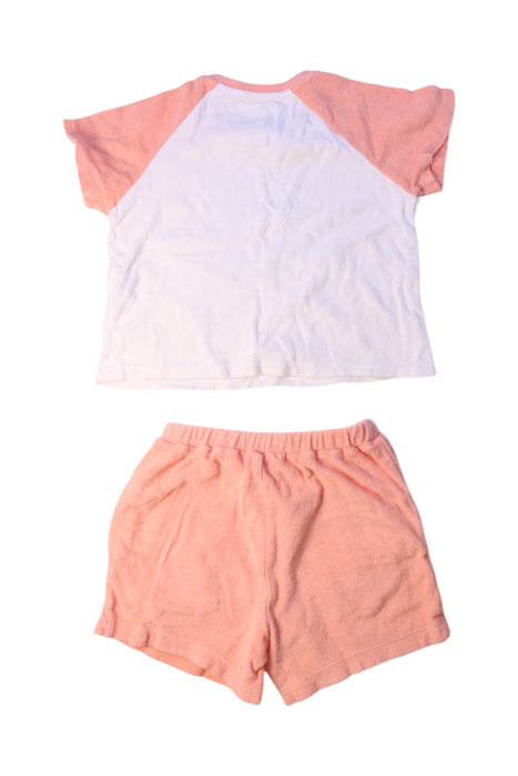 A White Shorts Sets from Gingersnaps in size 3T for boy. (Back View)