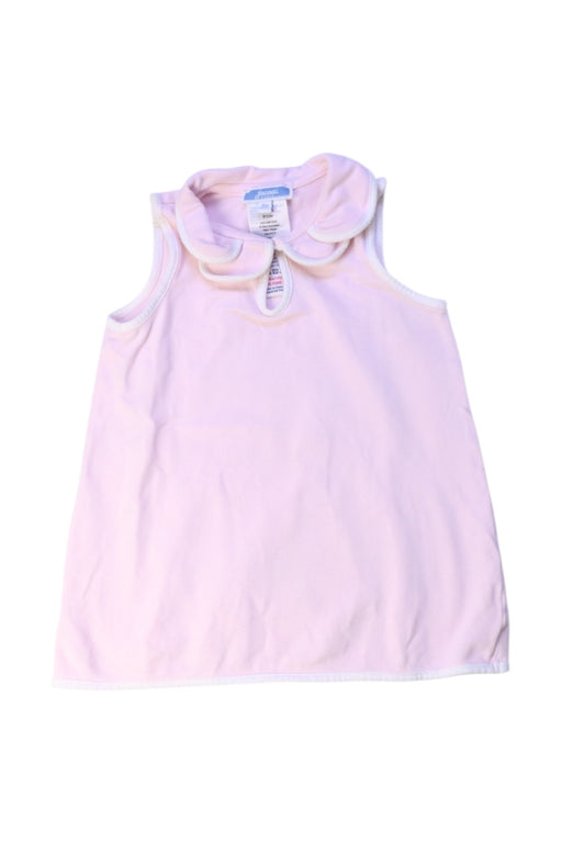 A Pink Sleeveless Dresses from Jacadi in size 12-18M for girl. (Front View)