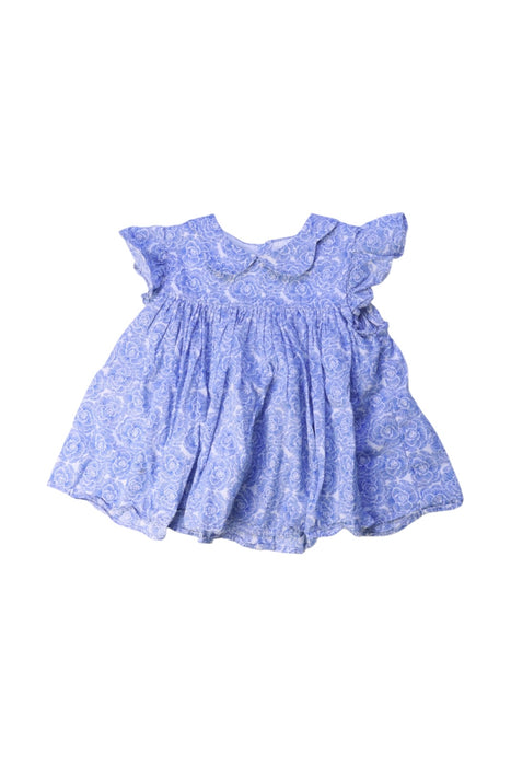 A Blue Short Sleeve Dresses from Jacadi in size 2T for girl. (Front View)