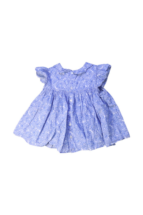 A Blue Short Sleeve Dresses from Jacadi in size 2T for girl. (Back View)