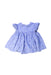 A Blue Short Sleeve Dresses from Jacadi in size 2T for girl. (Back View)