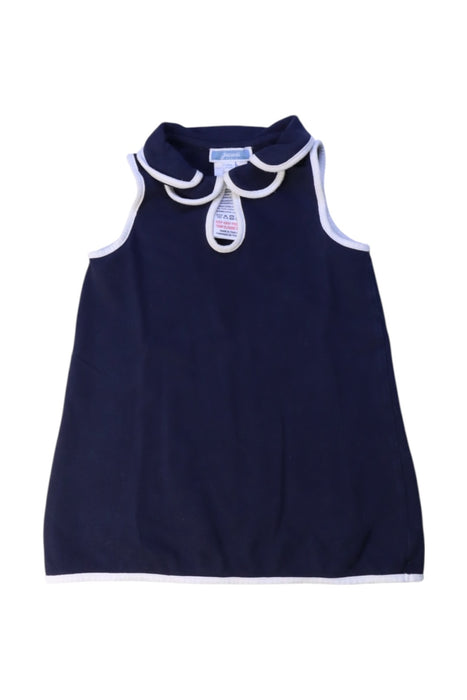 A Navy Sleeveless Dresses from Jacadi in size 12-18M for girl. (Front View)