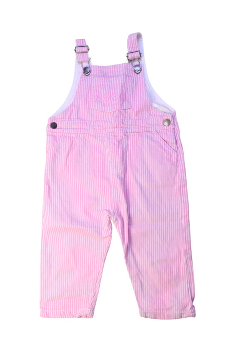 A Pink Long Overalls from Seed in size 18-24M for girl. (Front View)