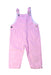 A Pink Long Overalls from Seed in size 18-24M for girl. (Front View)
