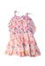 A Multicolour Sleeveless Dresses from Velveteen in size 8Y for girl. (Front View)