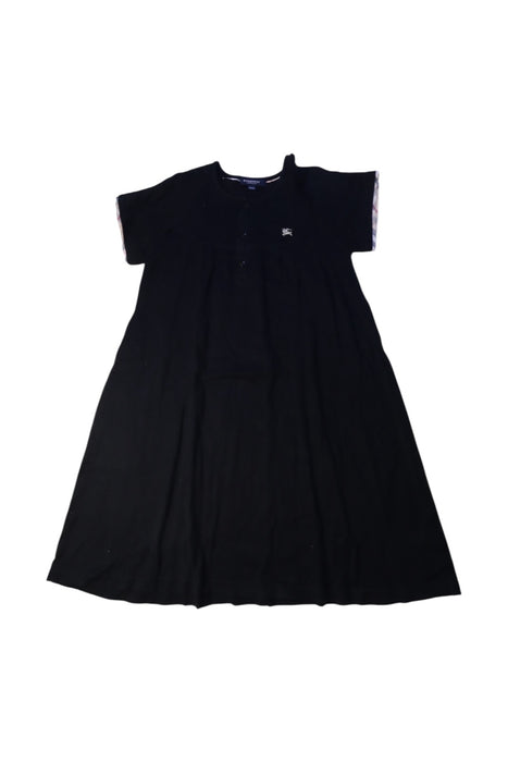A Black Short Sleeve Dresses from Burberry in size 7Y for girl. (Front View)