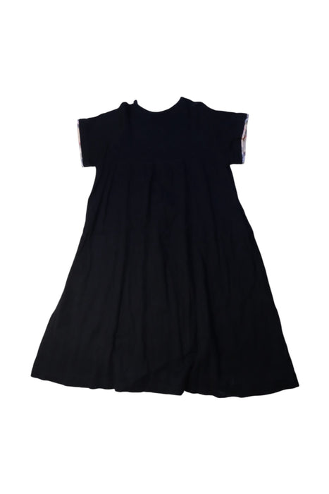 A Black Short Sleeve Dresses from Burberry in size 7Y for girl. (Back View)