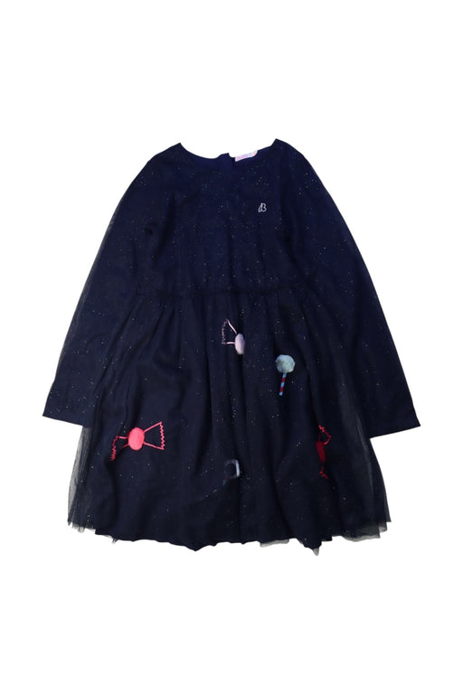 A Navy Long Sleeve Dresses from Billieblush in size 12Y for girl. (Front View)