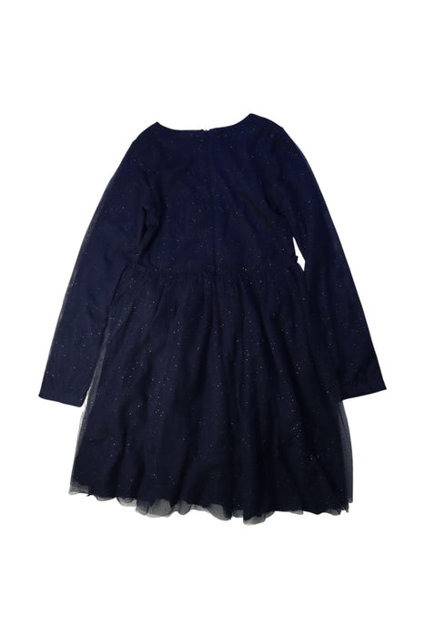 A Navy Long Sleeve Dresses from Billieblush in size 12Y for girl. (Back View)