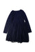 A Navy Long Sleeve Dresses from Billieblush in size 12Y for girl. (Back View)