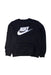 A Black Crewneck Sweatshirts from Nike in size 10Y for boy. (Front View)