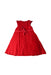 A Red Sleeveless Dresses from Château de Sable in size 4T for girl. (Back View)