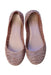 A Beige Flats from Mini Melissa Campana in size 7Y for girl. (Back View)