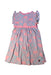 A Blue Short Sleeve Dresses from Tea in size 5T for girl. (Back View)