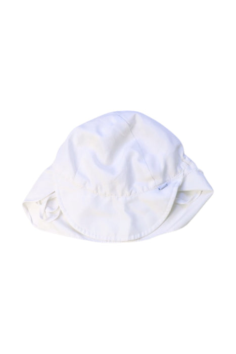 A White Sun Hats from i play in size 2T for neutral. (Front View)