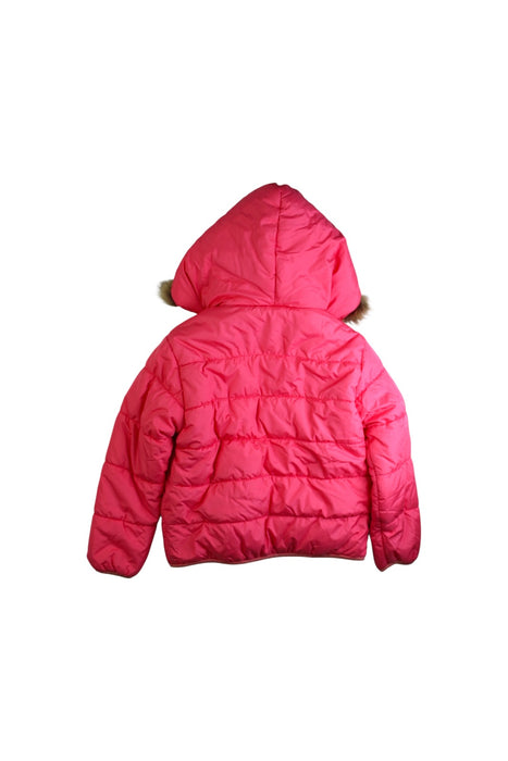 A Pink Puffer/Quilted Coats & Outerwear from La Compagnie des Petits in size 6T for girl. (Back View)