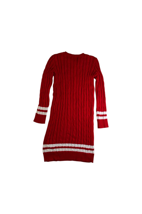 A Red Sweater Dresses from Polo Ralph Lauren in size 7Y for girl. (Back View)
