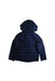 A Navy Puffer/Quilted Jackets from La Compagnie des Petits in size 5T for girl. (Back View)