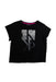 A Black Short Sleeve T Shirts from Calvin Klein in size 8Y for girl. (Front View)
