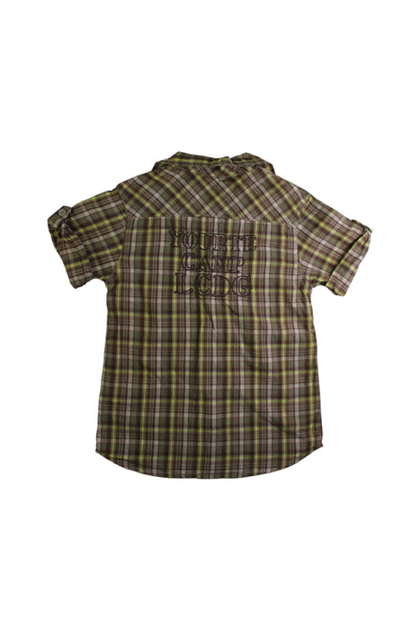 A Green Short Sleeve Shirts from La Compagnie des Petits in size 8Y for boy. (Back View)