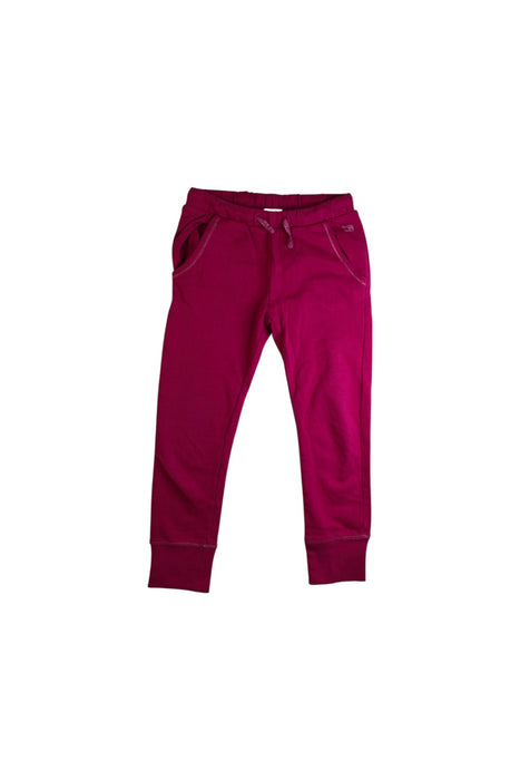 A Burgundy Sweatpants from La Compagnie des Petits in size 6T for girl. (Front View)