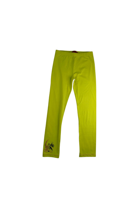 A Yellow Leggings from La Compagnie des Petits in size 8Y for girl. (Front View)