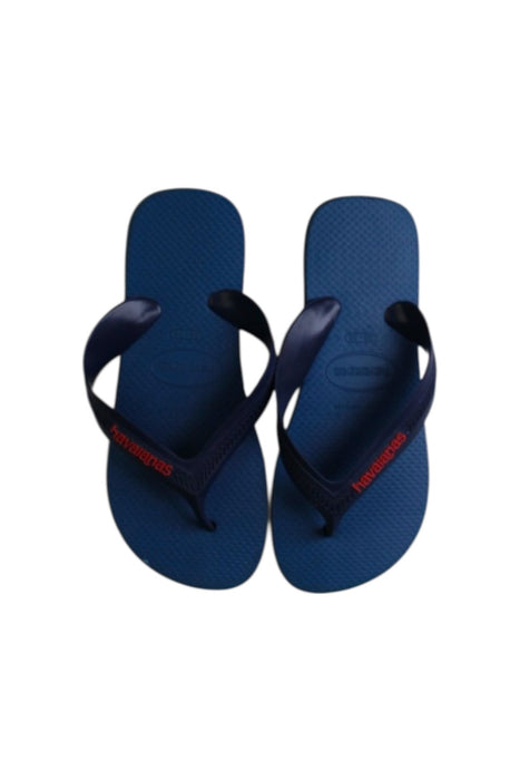 A Blue Flip Flops from Havaianas in size 12Y for boy. (Back View)