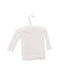 A White Long Sleeve Tops from Seed in size 0-3M for girl. (Back View)
