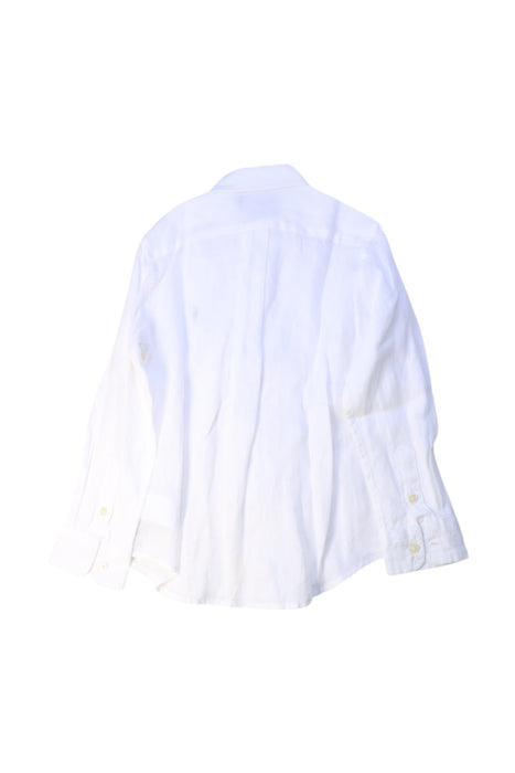A White Long Sleeve Shirts from Polo Ralph Lauren in size 5T for boy. (Back View)