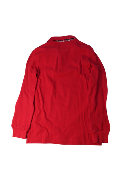 A Red Long Sleeve Polos from Polo Ralph Lauren in size 5T for boy. (Back View)
