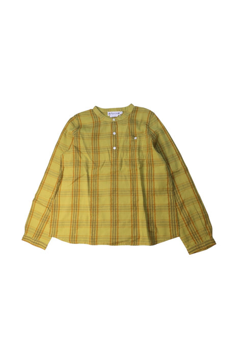 A Yellow Long Sleeve Shirts from Bonpoint in size 8Y for boy. (Front View)