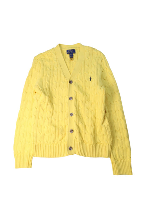 A Yellow Cardigans from Polo Ralph Lauren in size 8Y for boy. (Front View)