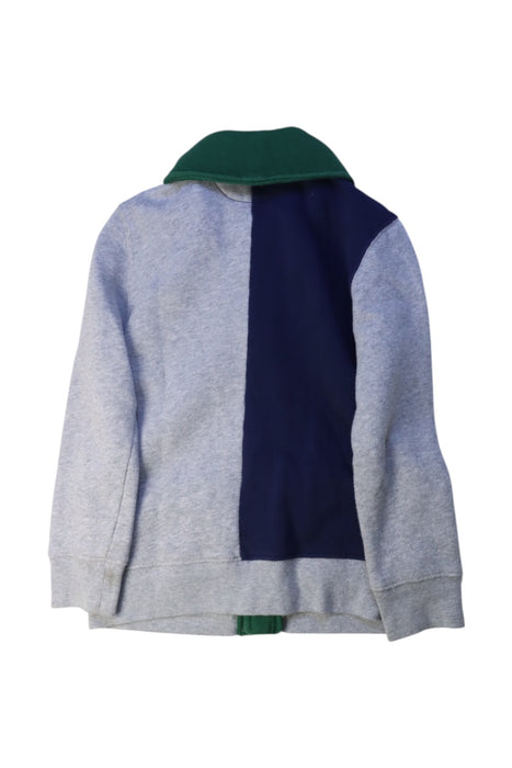 A Grey Buttoned Sweatshirts from Polo Ralph Lauren in size 7Y for boy. (Back View)
