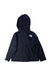 A Navy Rain Jackets from The North Face in size 4T for neutral. (Back View)