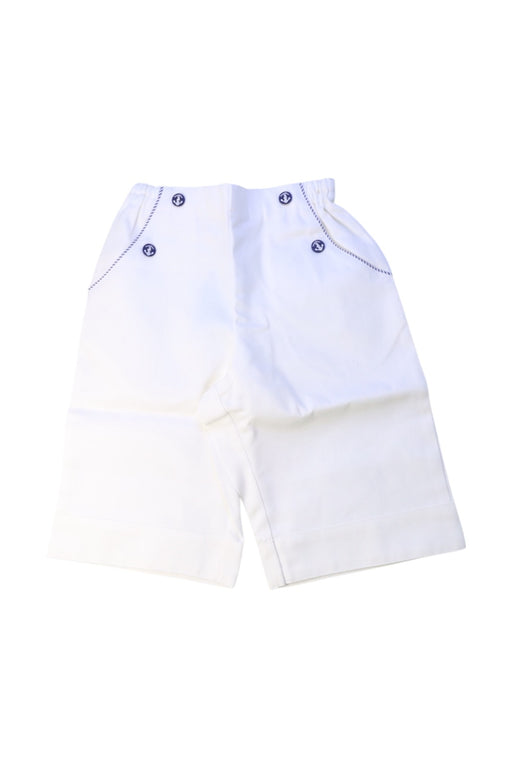 A White Shorts from Familiar in size 7Y for boy. (Front View)