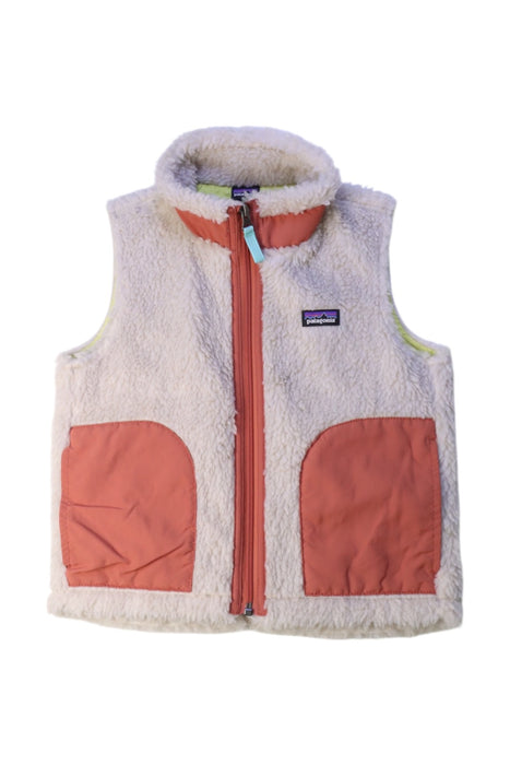 A Beige Outerwear Vests from Patagonia in size 5T for neutral. (Front View)