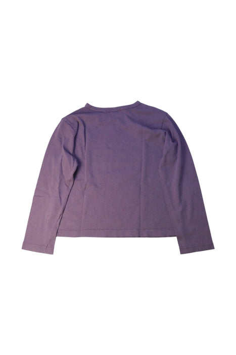 A Purple Long Sleeve T Shirts from Bonpoint in size 6T for girl. (Back View)