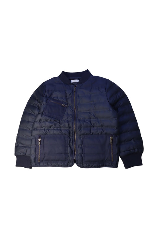 A Navy Puffer/Quilted Jackets from Stella McCartney in size 6T for neutral. (Front View)