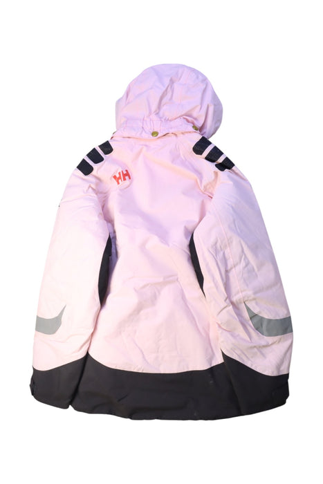 A Pink Ski Jackets from Helly Hansen in size 8Y for girl. (Back View)