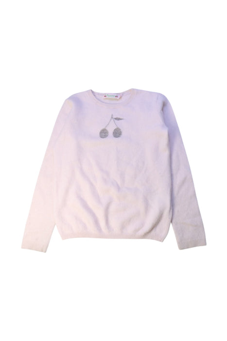 A White Knit Sweaters from Bonpoint in size 8Y for girl. (Front View)