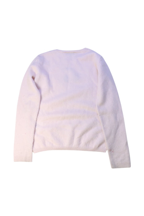 A White Knit Sweaters from Bonpoint in size 8Y for girl. (Back View)