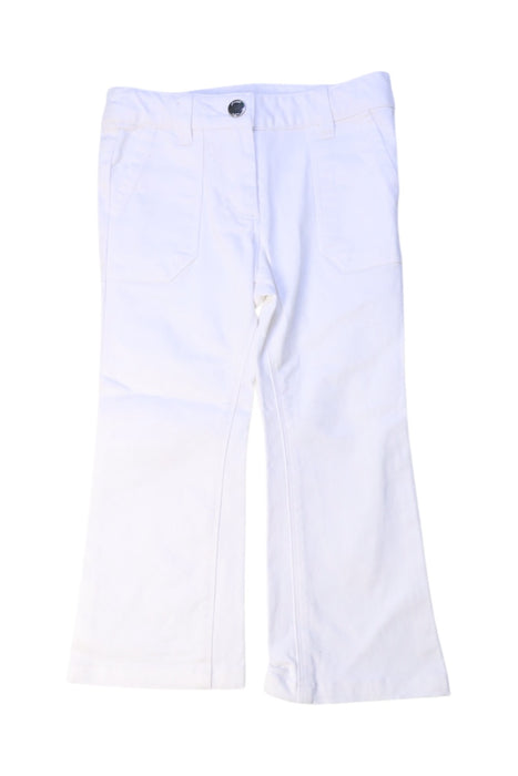 A White Casual Pants from Jacadi in size 3T for boy. (Front View)